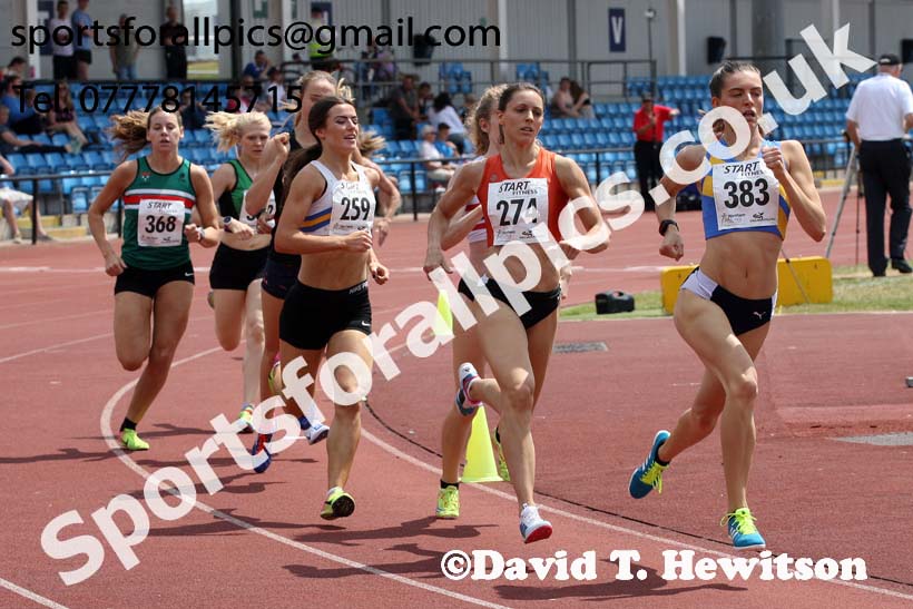 Senior womens 800 metres, Northern Senior and Under-20s Champs., Sports City, Manchester. Photo: David T. Hewitson/Sports for All Pics